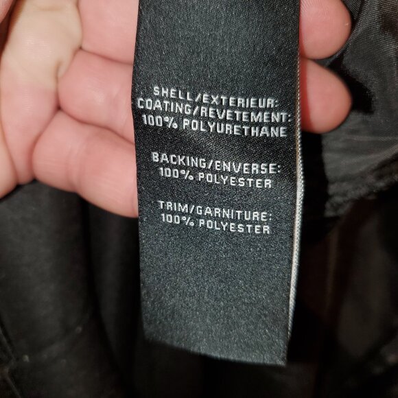 BAGATELLE COLLECTION Sz. XL Black Vegan Leather Pants! Club, Sexy Y2K Party - Picture 8 of 14